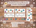 Układanka lewopółkulowa: Lampki choinkowe