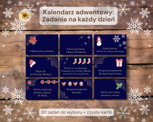 Kalendarz adwentowy: Zadania na każdy dzień