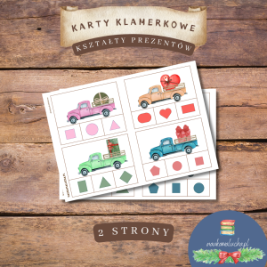 Karty klamerkowe: Kształty prezentów