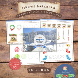 Zimowe bazgrołki: Przygotowanie do pisania