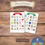 Gra językowa: Świąteczne bingo