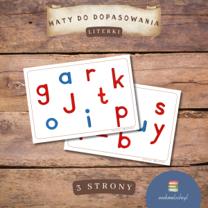 Maty do dopasowania: Literki