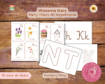 Wiosenne Litery: Karty i Litery do wypełnienia