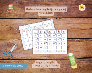 Kalendarz: Wytnij i przyklej! Grudzień