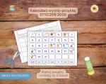 Kalendarz: Wytnij i przyklej! Styczeń